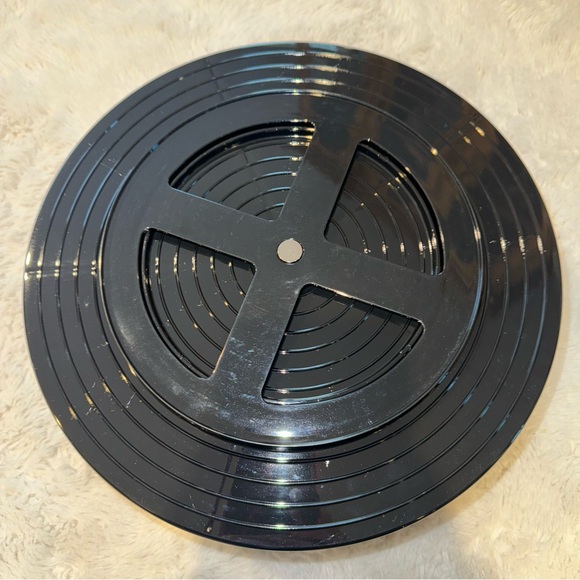 NWOT mDesign Black Divided Lazy Susan Turntable Storage Container, 5 Section - Picture 3 of 4